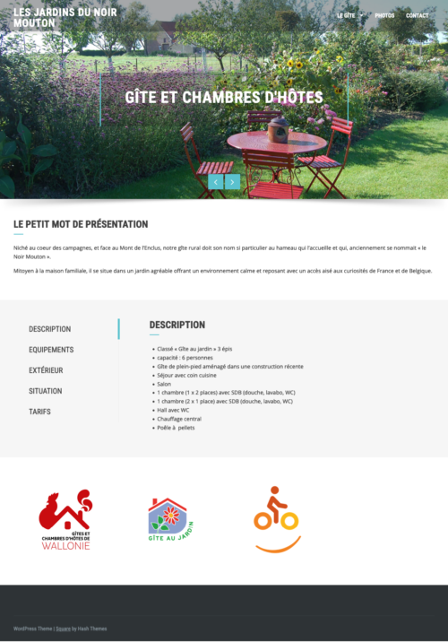 Site Les Jardins du Noir Mouton
